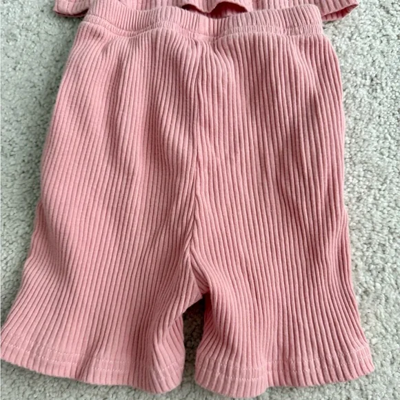 Kids Ribbed 'Daddy's Girl' Matching Set - Pink - Picture 6 of 6